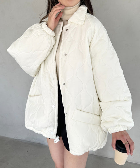モンスターキルティングコート 裏ボアアウター | MD2224001 | ホワイト