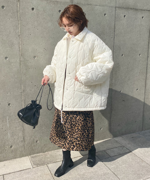 モンスターキルティングコート 裏ボアアウター | MD2224001 | ホワイト