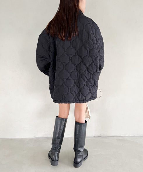 モンスターキルティングコート 裏ボアアウター | MD2224001 | ブラック