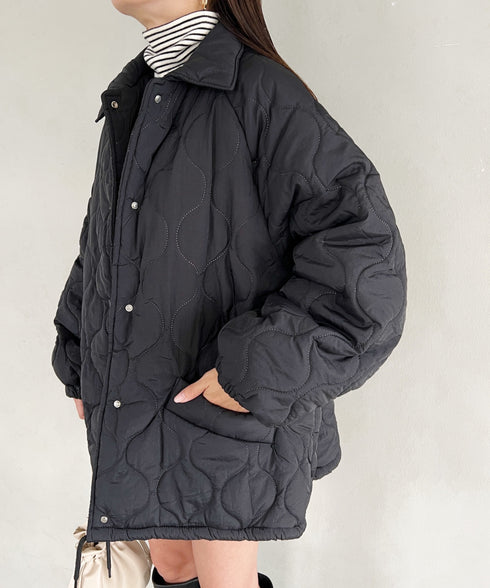 モンスターキルティングコート 裏ボアアウター | MD2224001 | ブラック