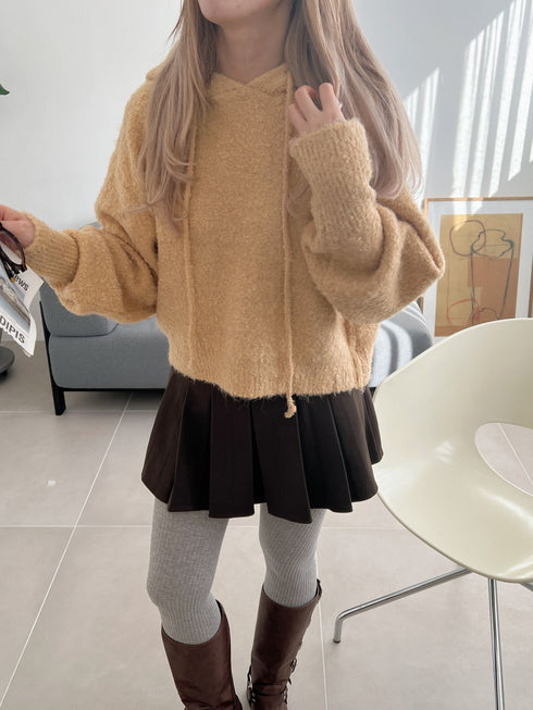 フーディーモヘアニット | SL2244643 | イエロー