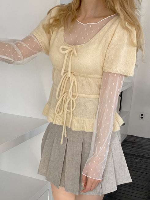 ハートドットシアートップス | SL2251659 | ホワイト