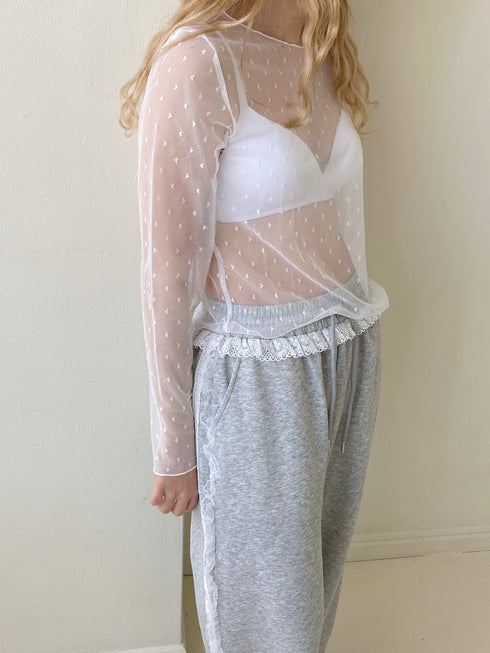 ハートドットシアートップス | SL2251659 | ホワイト