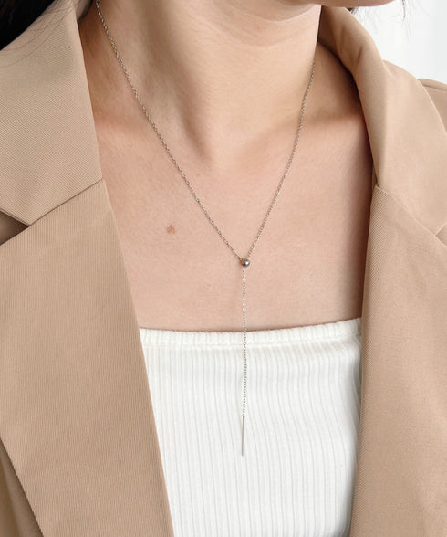 【ステンレス】スライダースキニーチェーンネックレス | IS4231835 | シルバー