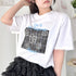 チェックボックスロゴプリント半袖Tシャツ | SL2262007 | ブラック