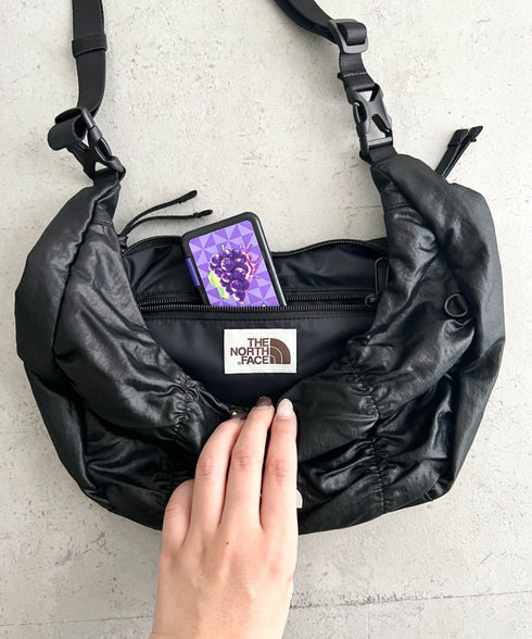 THE NORTH FACE(ザ・ノースフェイス)/ミニ 軽量 シャーリング ホーボーバッグ ショルダーバッグ/BONNEY SR 2WAY TOTE MINI | IM1261050 | ブラック