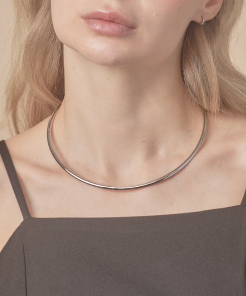 メタル カーブ チョーカー ネックカフ | MD4224016 | シルバー