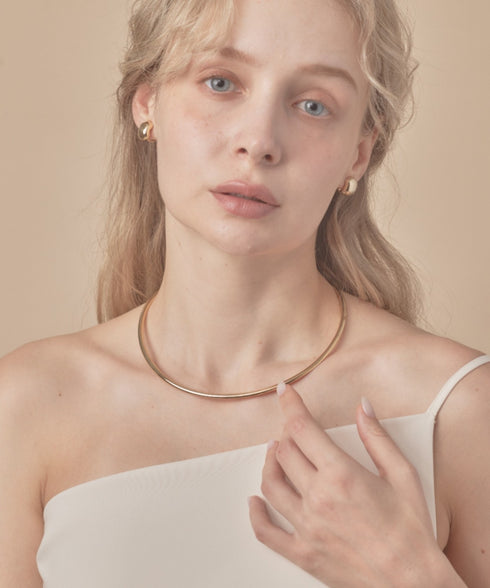 メタル カーブ チョーカー ネックカフ | MD4224016 | ゴールド
