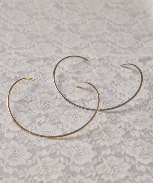 メタル カーブ チョーカー ネックカフ | MD4224016 | シルバー