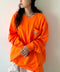 Carhartt(カーハート)/ルーズフィット ロンT ポケT USA規格 ヘビーウェイト ビッグサイズ オーバーサイズ 6.5Oz ユニセックス ポケット付き コットン 長袖 ロンT/K126 | IL2224044 | オレンジ