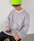 Carhartt(カーハート)/ルーズフィット ロンT ポケT USA規格 ヘビーウェイト ビッグサイズ オーバーサイズ 6.5Oz ユニセックス ポケット付き コットン 長袖 ロンT/K126 | IL2224044 | グレー