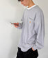 Carhartt(カーハート)/ルーズフィット ロンT ポケT USA規格 ヘビーウェイト ビッグサイズ オーバーサイズ 6.5Oz ユニセックス ポケット付き コットン 長袖 ロンT/K126 | IL2224044 | グレー