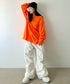 Carhartt(カーハート)/ルーズフィット ロンT ポケT USA規格 ヘビーウェイト ビッグサイズ オーバーサイズ 6.5Oz ユニセックス ポケット付き コットン 長袖 ロンT/K126 | IL2224044 | オレンジ