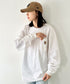 Carhartt(カーハート)/ルーズフィット ロンT ポケT USA規格 ヘビーウェイト ビッグサイズ オーバーサイズ 6.5Oz ユニセックス ポケット付き コットン 長袖 ロンT/K126 | IL2224044 | ホワイト