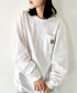 Carhartt(カーハート)/ルーズフィット ロンT ポケT USA規格 ヘビーウェイト ビッグサイズ オーバーサイズ 6.5Oz ユニセックス ポケット付き コットン 長袖 ロンT/K126 | IL2224044 | ホワイト