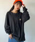 Carhartt(カーハート)/ルーズフィット ロンT ポケT USA規格 ヘビーウェイト ビッグサイズ オーバーサイズ 6.5Oz ユニセックス ポケット付き コットン 長袖 ロンT/K126 | IL2224044 | ブラック