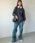 Carhartt(カーハート)/ルーズフィット ロンT ポケT USA規格 ヘビーウェイト ビッグサイズ オーバーサイズ 6.5Oz ユニセックス ポケット付き コットン 長袖 ロンT/K126 | IL2224044 | チャコールグレー