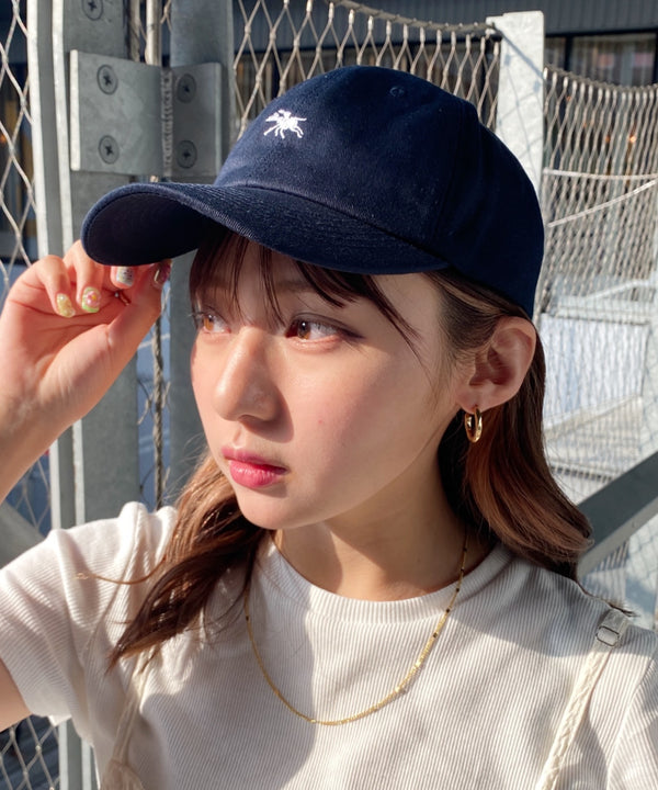 【POLO CHAMPS/ポロチャンプス】別注 ワンポイント 刺繍 ユニセックス ローキャップ | MD5231001 | ネイビー