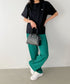 【POLOCHAMPS/ポロチャンプス】 別注 ワンポイント刺繍 クルーネック半袖Tシャツ | CL2232009 | ブラック