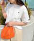 【POLOCHAMPS/ポロチャンプス】 別注 ワンポイント刺繍 クルーネック半袖Tシャツ | CL2232009 | ホワイト
