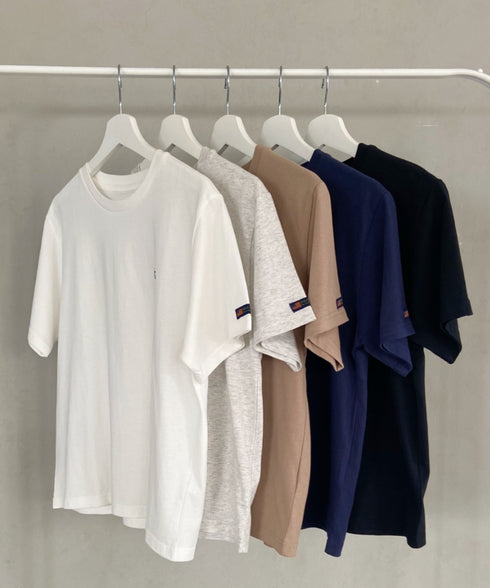 【POLOCHAMPS/ポロチャンプス】 別注 ワンポイント刺繍 クルーネック半袖Tシャツ | CL2232009 | ライトグレー