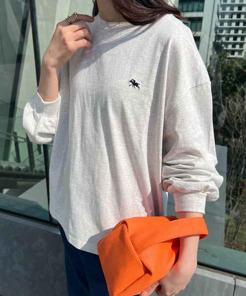 POLOCHAMPS/ポロチャンプス 別注 ワンポイント刺繍 ボリューム袖ロンT | CL2231390 | ホワイト