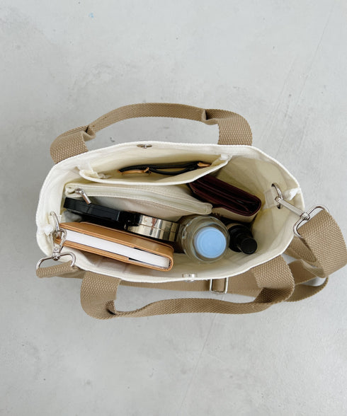 POLO CHAMPS/ポロチャンプス 別注 ポーチ付き 刺繍キャンバストートバッグ | CL6231392 | ベージュ