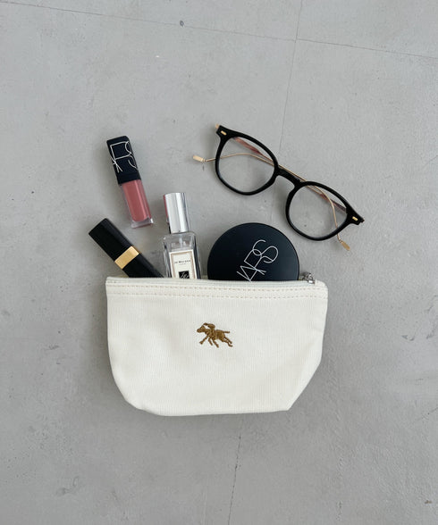 POLO CHAMPS/ポロチャンプス 別注 ポーチ付き 刺繍キャンバストートバッグ | CL6231392 | ベージュ