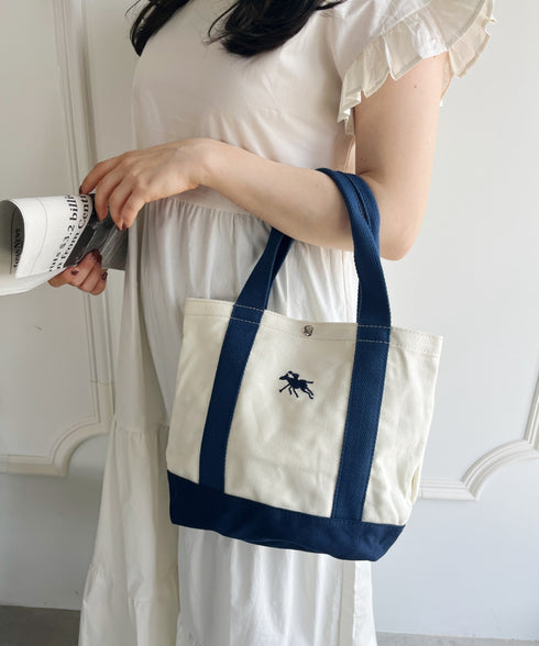 POLO CHAMPS/ポロチャンプス 別注 ポーチ付き 刺繍キャンバストートバッグ | CL6231392 | ネイビー
