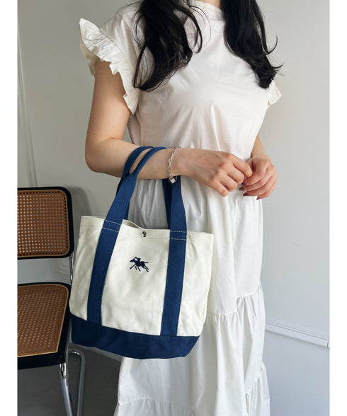 POLO CHAMPS/ポロチャンプス 別注 ポーチ付き 刺繍キャンバストートバッグ | CL6231392 | ネイビー