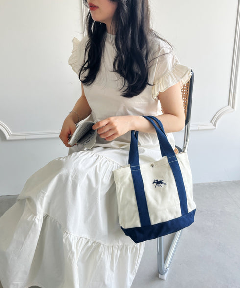 POLO CHAMPS/ポロチャンプス 別注 ポーチ付き 刺繍キャンバストートバッグ | CL6231392 | ネイビー