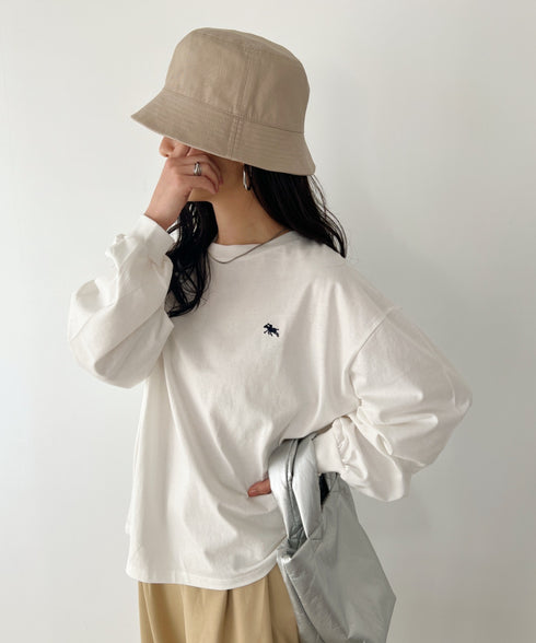 POLO CHAMPS/ポロチャンプス 別注 リバーシブル ミニ刺繍 深バケットハット | CL5231393 | ベージュ