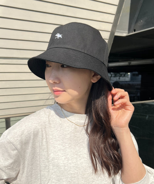 POLO CHAMPS/ポロチャンプス 別注 リバーシブル ミニ刺繍 深バケットハット | CL5231393 | ブラック