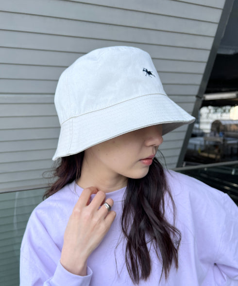 POLO CHAMPS/ポロチャンプス 別注 リバーシブル ミニ刺繍 深バケットハット | CL5231393 | ライトベージュ