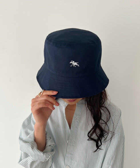 POLO CHAMPS/ポロチャンプス 別注 リバーシブル ミニ刺繍 深バケットハット | CL5231393 | ネイビー