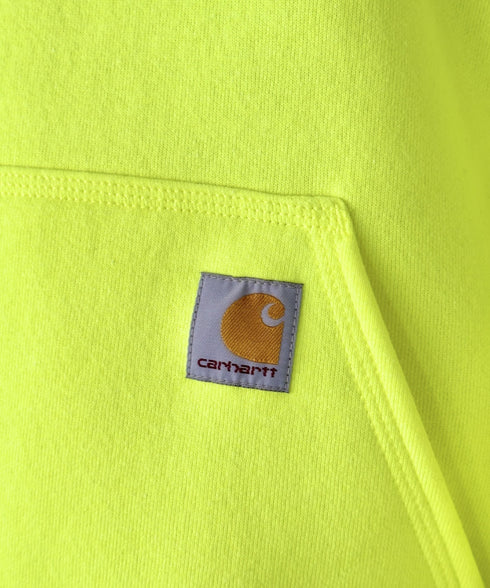 Carhartt(カーハート)/ ルーズフィット 袖ロゴ パーカー スウェット フーディー ミッドウエイト オーバーサイズ / K288 / Loose Fit Midweight Logo Sleeve Graphic Sweatshirt | IL2224045 | ライム
