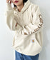 Carhartt(カーハート)/ ルーズフィット 袖ロゴ パーカー スウェット フーディー ミッドウエイト オーバーサイズ / K288 / Loose Fit Midweight Logo Sleeve Graphic Sweatshirt | IL2224045 | ホワイト