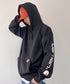 Carhartt(カーハート)/ ルーズフィット 袖ロゴ パーカー スウェット フーディー ミッドウエイト オーバーサイズ / K288 / Loose Fit Midweight Logo Sleeve Graphic Sweatshirt | IL2224045 | ブラック