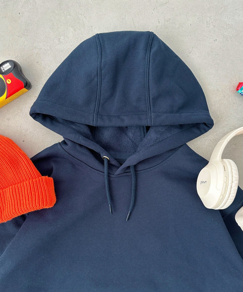 Carhartt(カーハート)/ ルーズフィット 袖ロゴ パーカー スウェット フーディー ミッドウエイト オーバーサイズ / K288 / Loose Fit Midweight Logo Sleeve Graphic Sweatshirt | IL2224045 | ネイビー