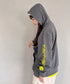 Carhartt(カーハート)/ ルーズフィット 袖ロゴ パーカー スウェット フーディー ミッドウエイト オーバーサイズ / K288 / Loose Fit Midweight Logo Sleeve Graphic Sweatshirt | IL2224045 | チャコールグレー