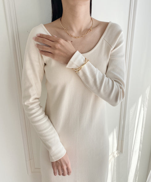 2WAY チェーン メタル チョーカー ネックカフ | MD4231002 | ゴールド