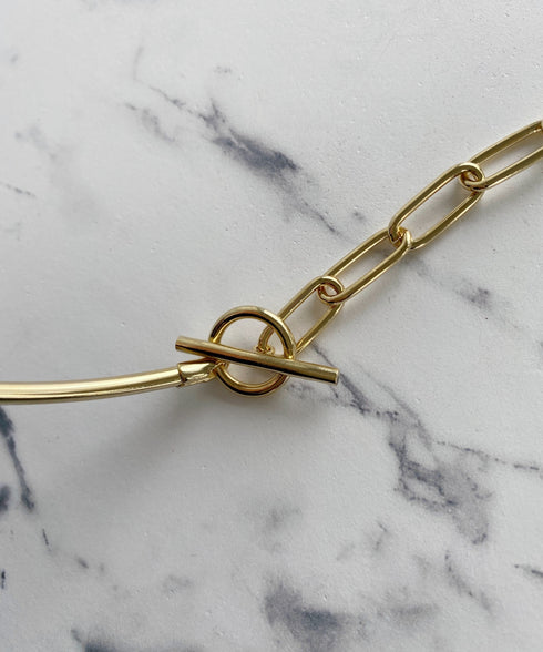 2WAY チェーン メタル チョーカー ネックカフ | MD4231002 | シルバー