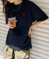 【POLOCHAMPS/ポロチャンプス】 別注 ワンポイント刺繍 クルーネック半袖Tシャツ オーバーサイズ | CL2232052 | ブラック