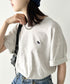 【POLOCHAMPS/ポロチャンプス】 別注 ワンポイント刺繍 クルーネック半袖Tシャツ オーバーサイズ | CL2232052 | ライトグレー