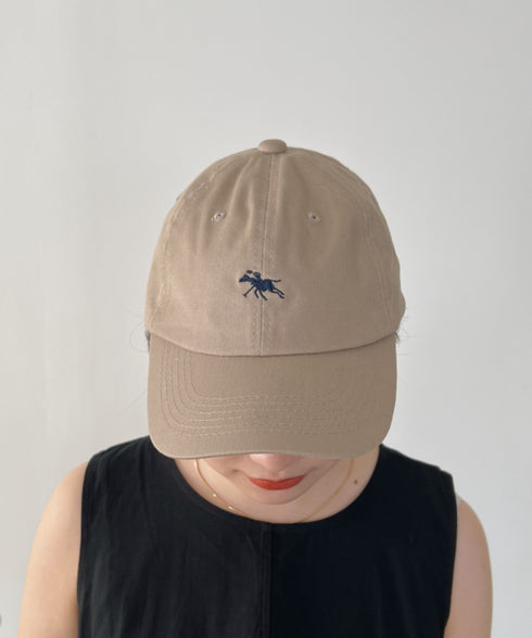 【POLOCHAMPS/ポロチャンプス】別注 ワンポイント 刺繍 ユニセックス ローキャップ | CL5231380 | ベージュ