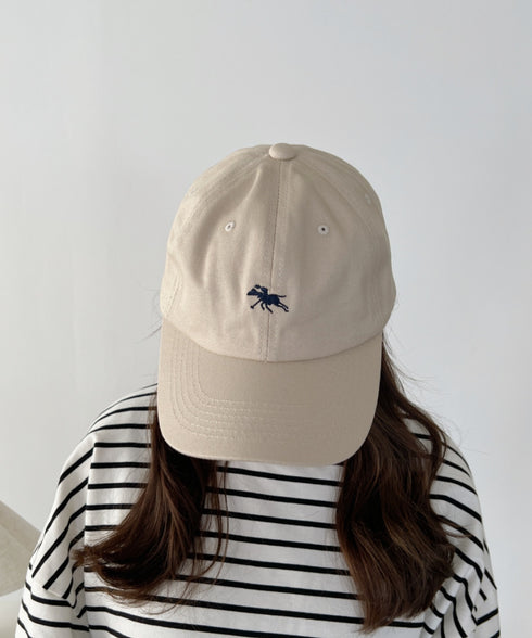 【POLOCHAMPS/ポロチャンプス】別注 ワンポイント 刺繍 ユニセックス ローキャップ | CL5231380 | グレイッシュベージュ