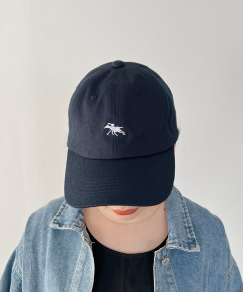 【POLOCHAMPS/ポロチャンプス】別注 ワンポイント 刺繍 ユニセックス ローキャップ | CL5231380 | ネイビー