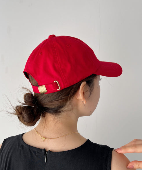 【POLOCHAMPS/ポロチャンプス】別注 ワンポイント 刺繍 ユニセックス ローキャップ | CL5231380 | レッド
