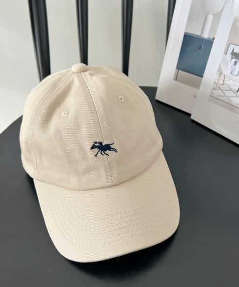 【POLOCHAMPS/ポロチャンプス】別注 ワンポイント 刺繍 ユニセックス ローキャップ | CL5231380 | グレイッシュベージュ