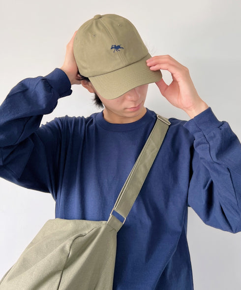 【POLOCHAMPS/ポロチャンプス】別注 ワンポイント 刺繍 ユニセックス ローキャップ | CL5231380 | カーキ